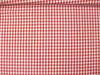 Tissu Vichy rouge et blanc grands carreaux