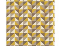 Tissu polyester jacquard berlingot triangle gold laize 150 cm